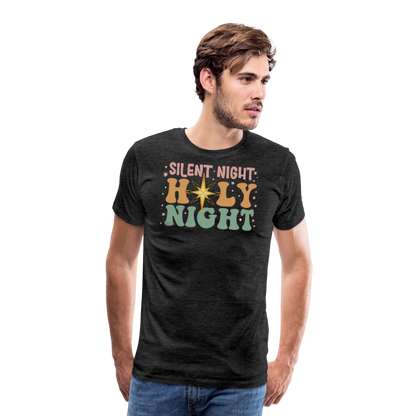 Silent Night Christmas Family Men's Premium T-Shirt - charcoal grey