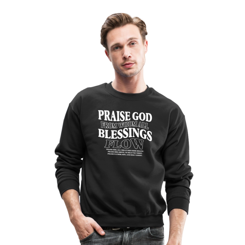 Praise God from Whom All Blessings Flow Men's Sweater - black