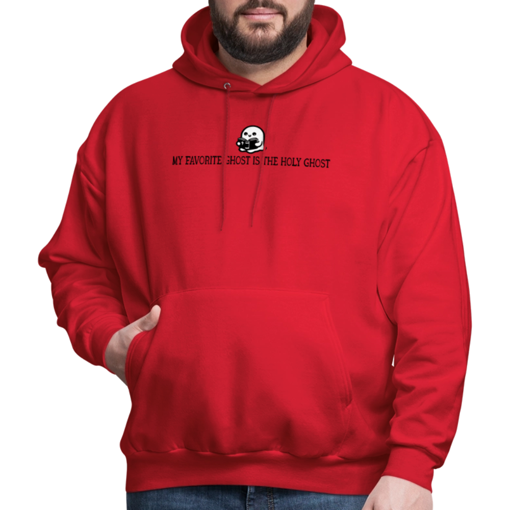 My Favorite Ghost is the Holy Ghost (Bible) Men's Hoodie - red