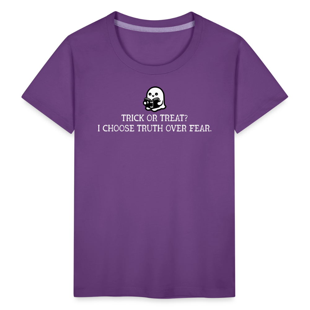 Trick or Treat I Choose Truth (W) Toddler T-Shirt - purple