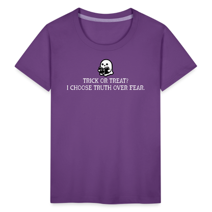 Trick or Treat I Choose Truth (W) Toddler T-Shirt - purple