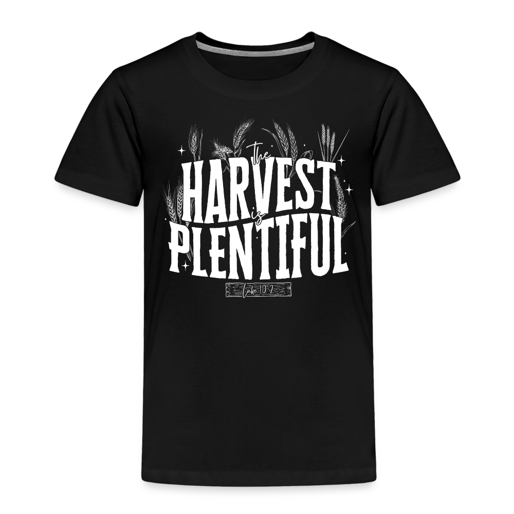 The Harvest is Plentiful (W) Toddler T-Shirt - black