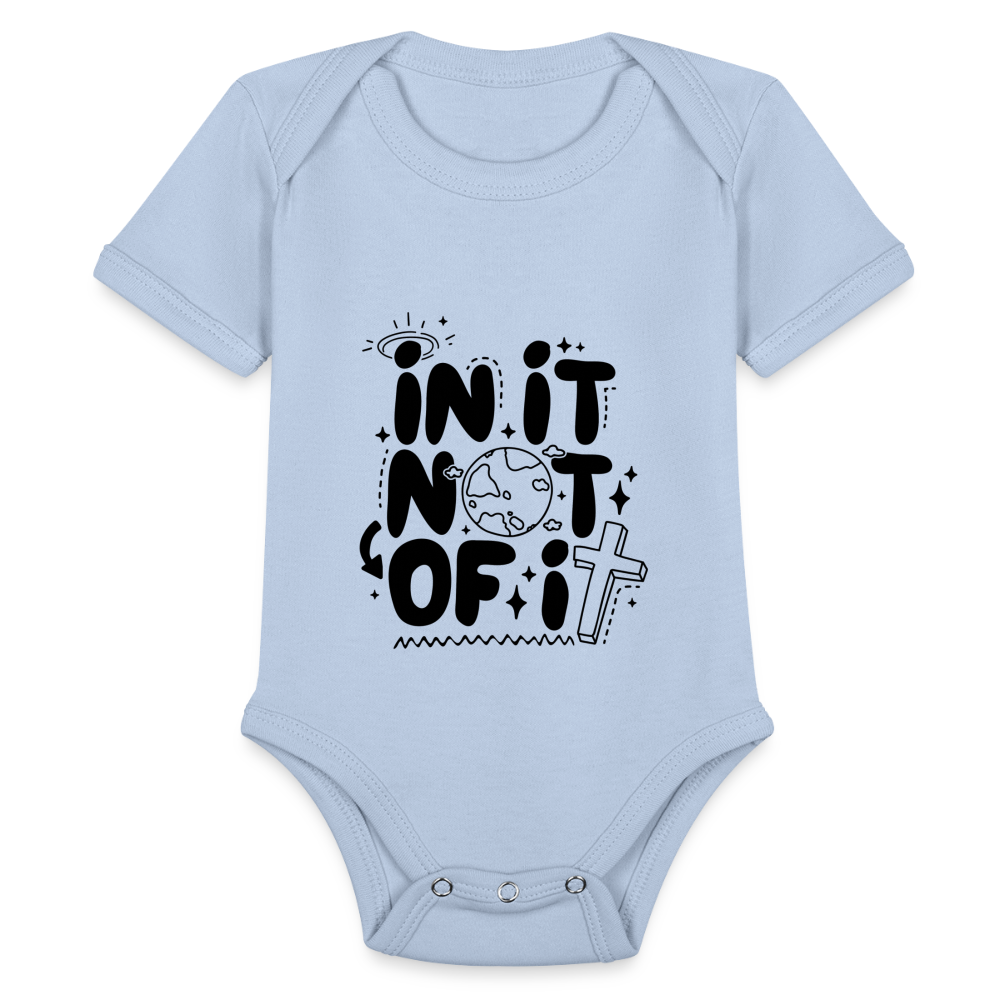 In It Not of It Baby Onesie Bodysuit - sky