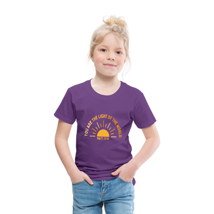 You are the Light of the World Toddler Premium T-Shirt - purple