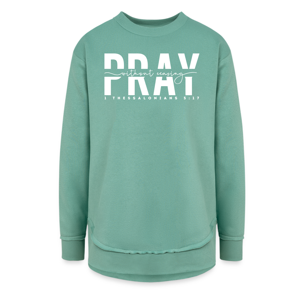 Pray Without Ceasing (W) Women's Tunic Sweater - saltwater