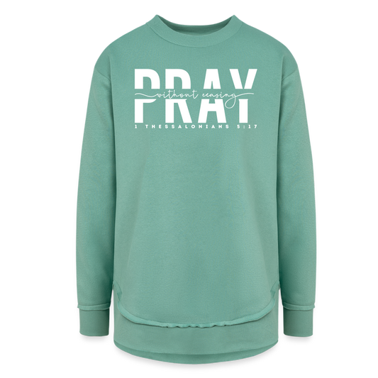 Pray Without Ceasing (W) Women's Tunic Sweater - saltwater