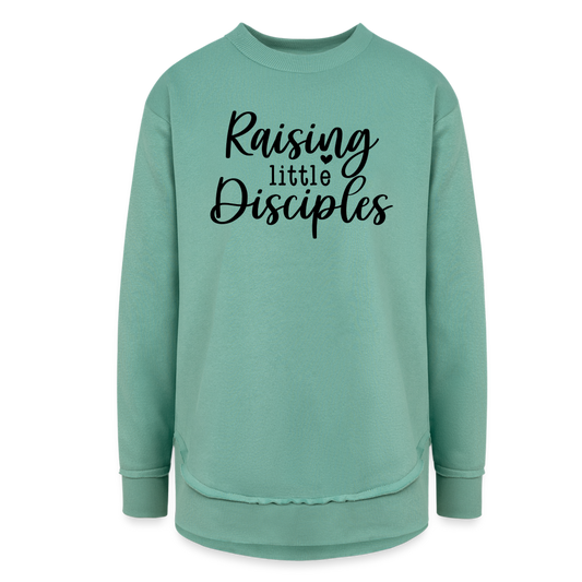 Raising Little Disciples Women's Long Sleeve Weekend Tunic - saltwater