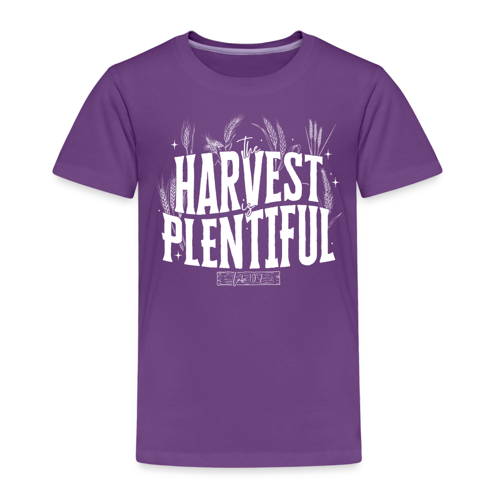 The Harvest is Plentiful (W) Toddler T-Shirt - purple