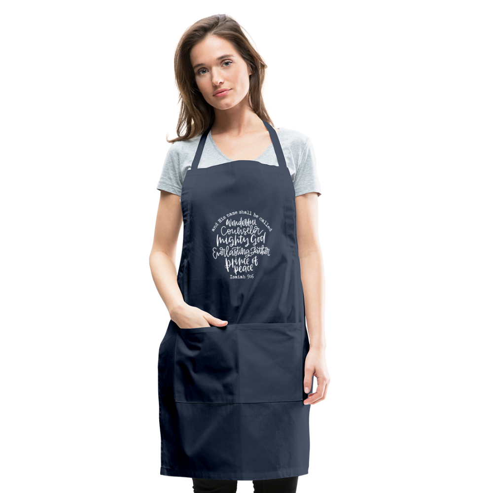 And His Name Shall Be Called Apron - navy