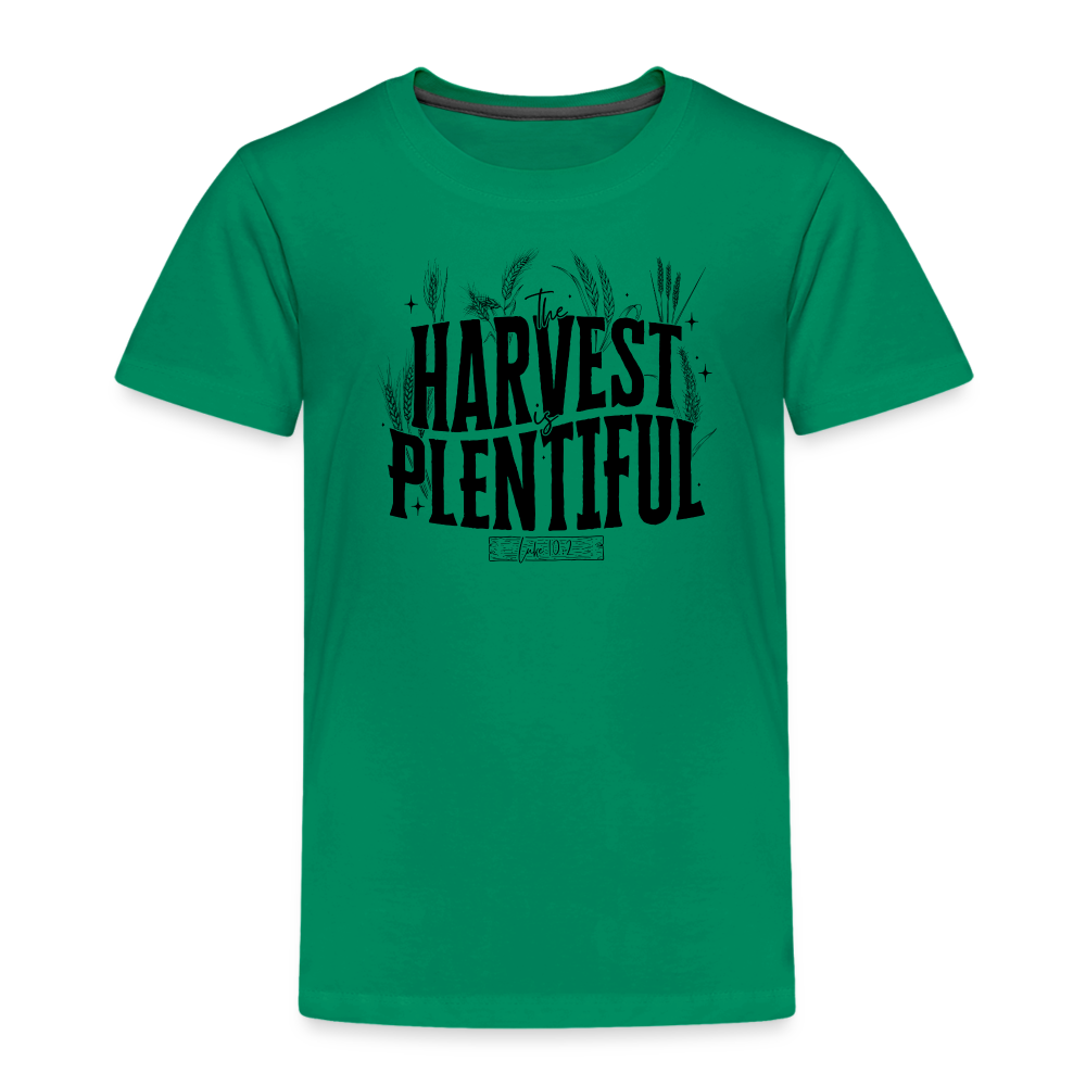 The Harvest is Plentiful Toddler T-Shirt - kelly green