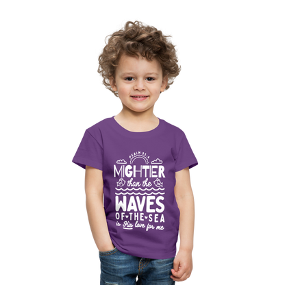 Mightier than the Waves of the Sea (W) Toddler T-Shirt - purple