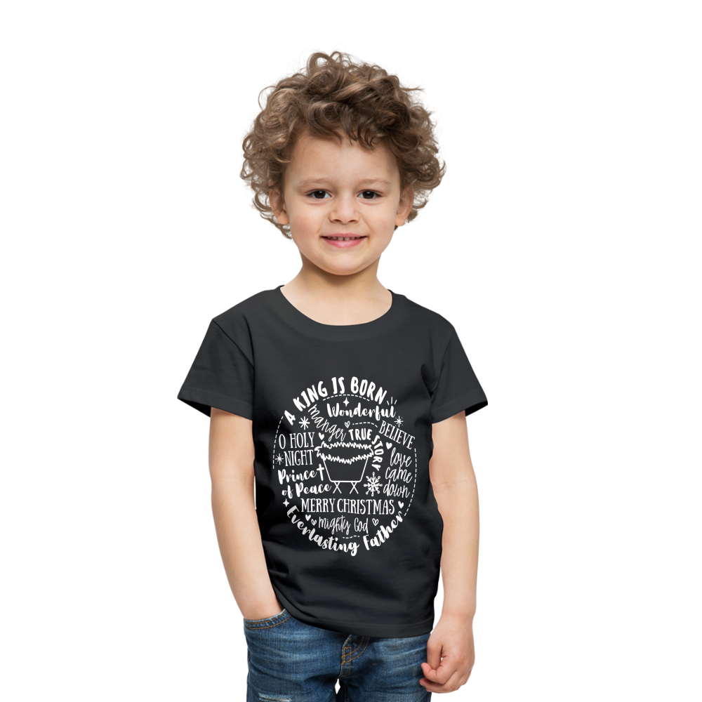 Manger Collage (W) Toddler T-Shirt - black