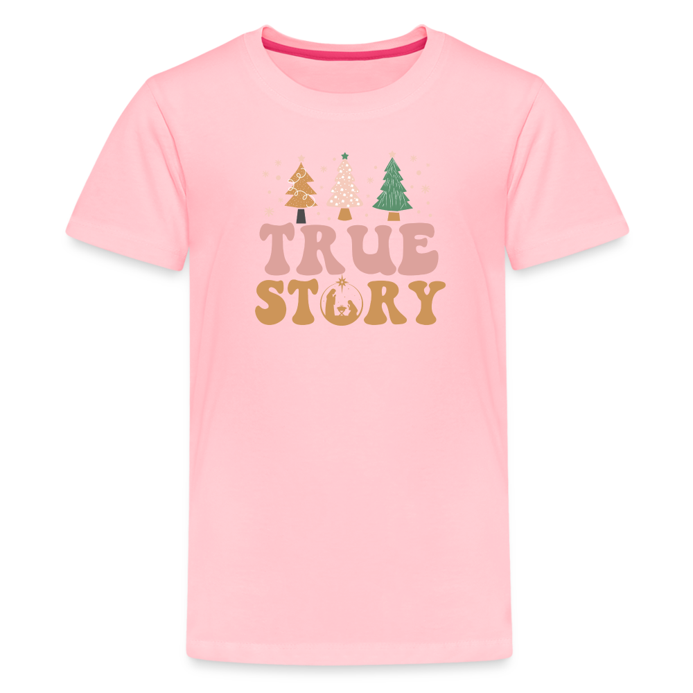 True Story Christmas Family Kids' Premium T-Shirt - pink