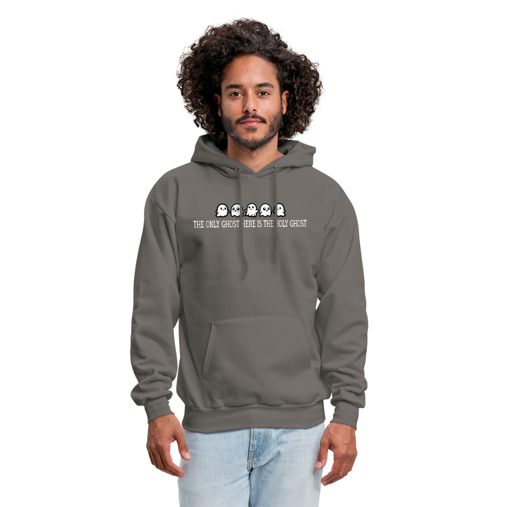 The Only Ghost Here is the Holy Ghost (W) Men's Hoodie - asphalt gray