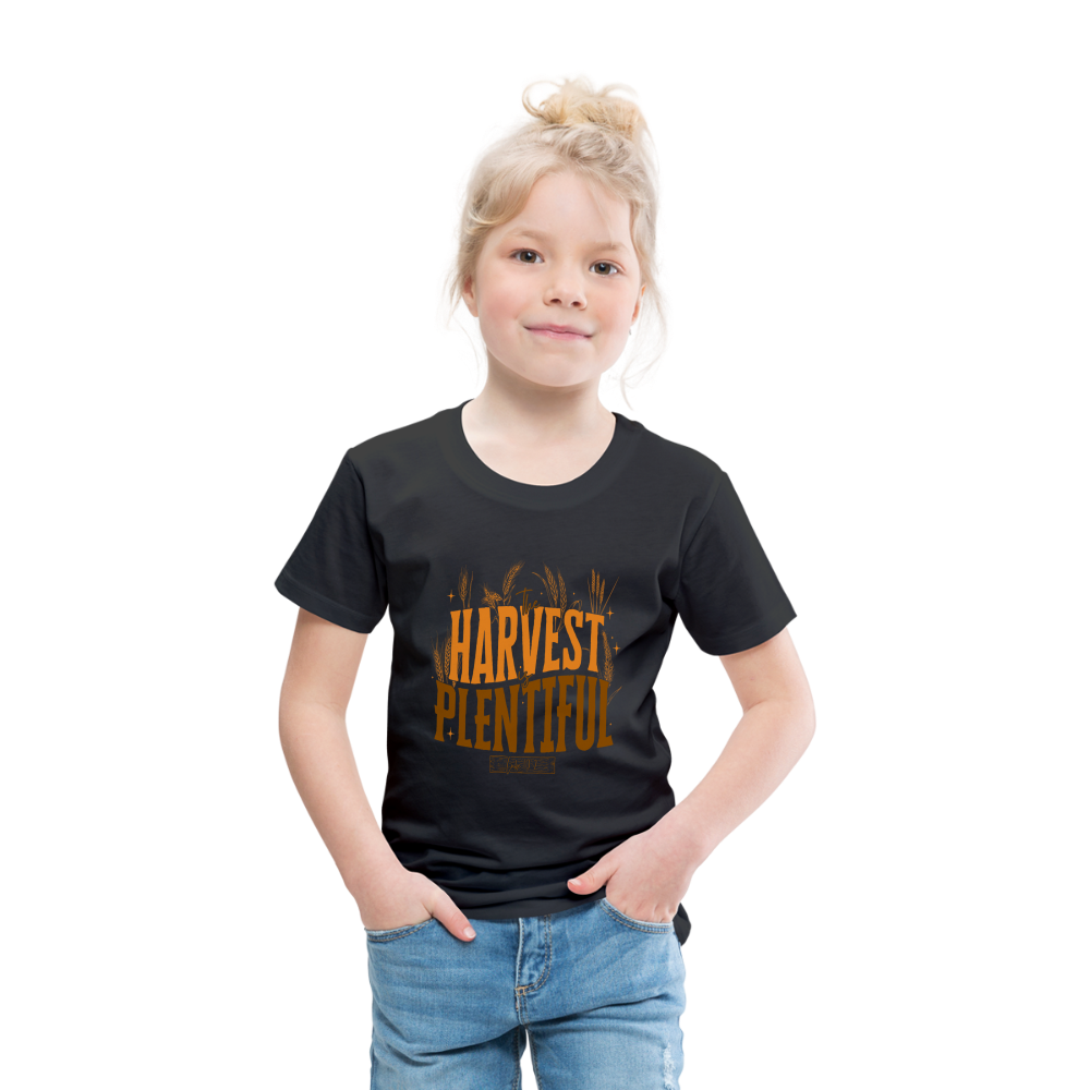 The Harvest is Plentiful (Color) Toddler T-Shirt - black