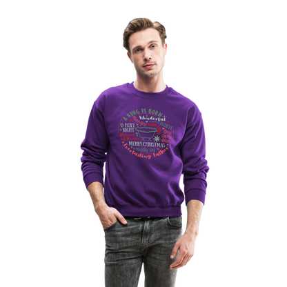 Manger Collage (RG) Men's Sweater - purple