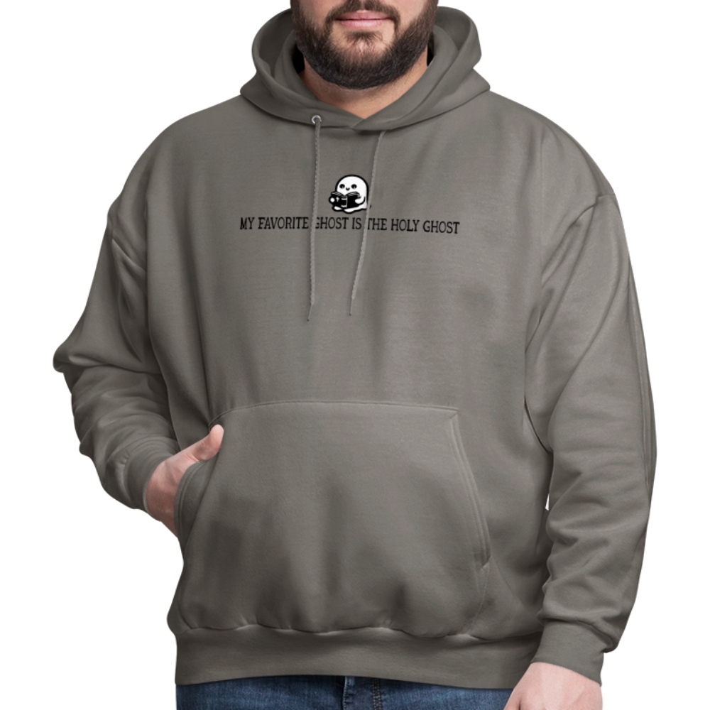 My Favorite Ghost is the Holy Ghost (Bible) Men's Hoodie - asphalt gray