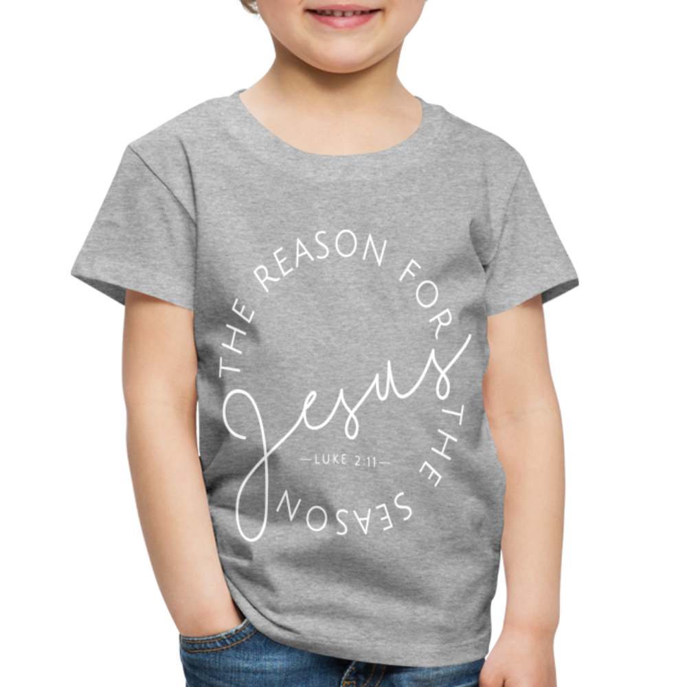 The Reason for the Season (W) Christmas Toddler Shirt - heather gray