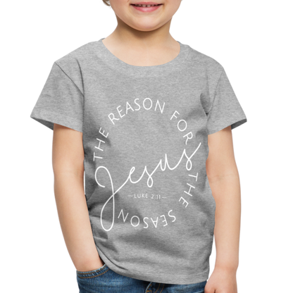 The Reason for the Season (W) Christmas Toddler Shirt - heather gray