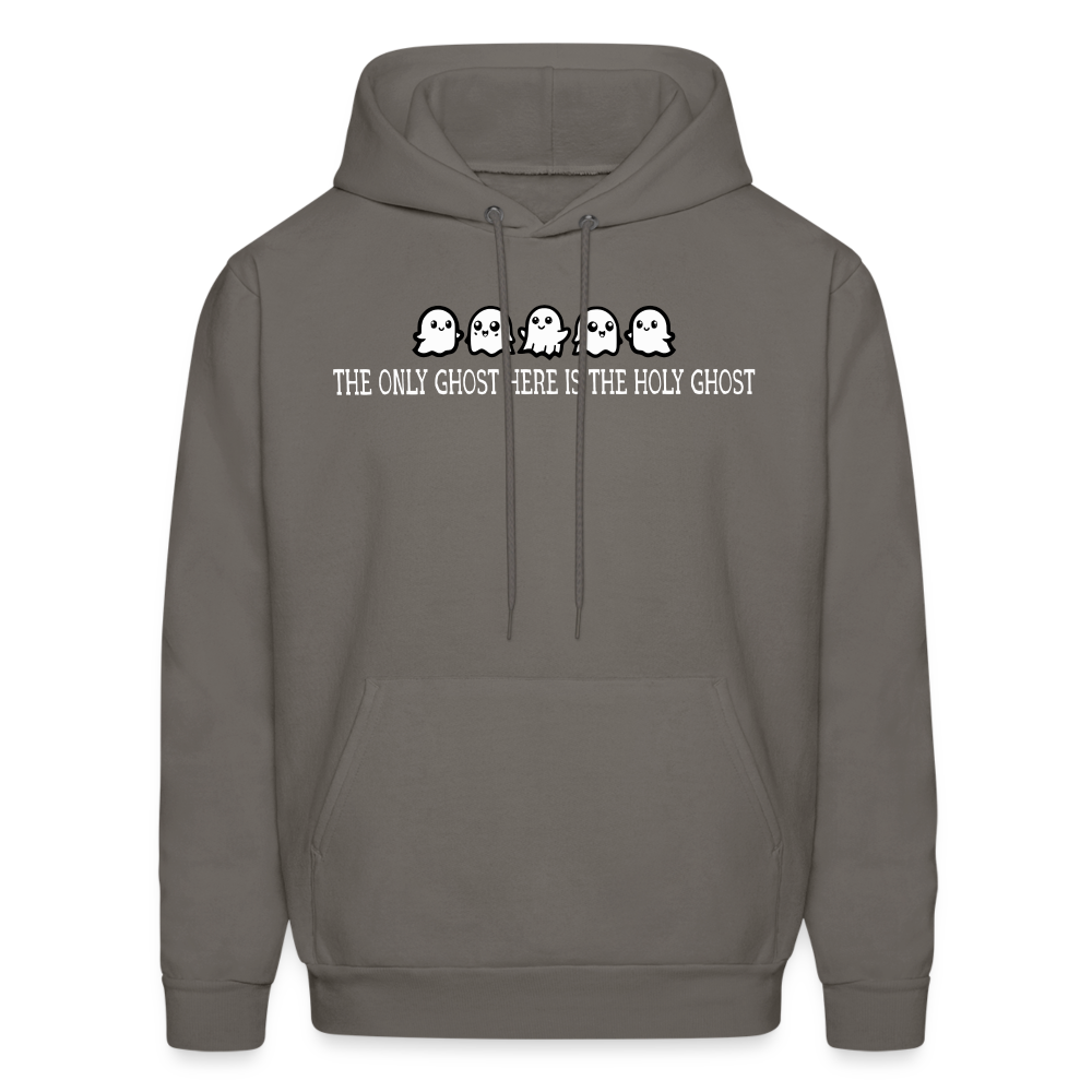 The Only Ghost Here is the Holy Ghost (W) Men's Hoodie - asphalt gray