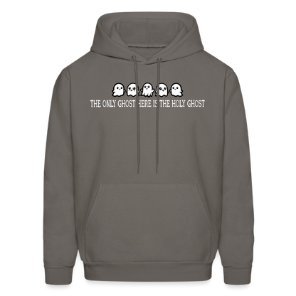 The Only Ghost Here is the Holy Ghost (W) Men's Hoodie - asphalt gray