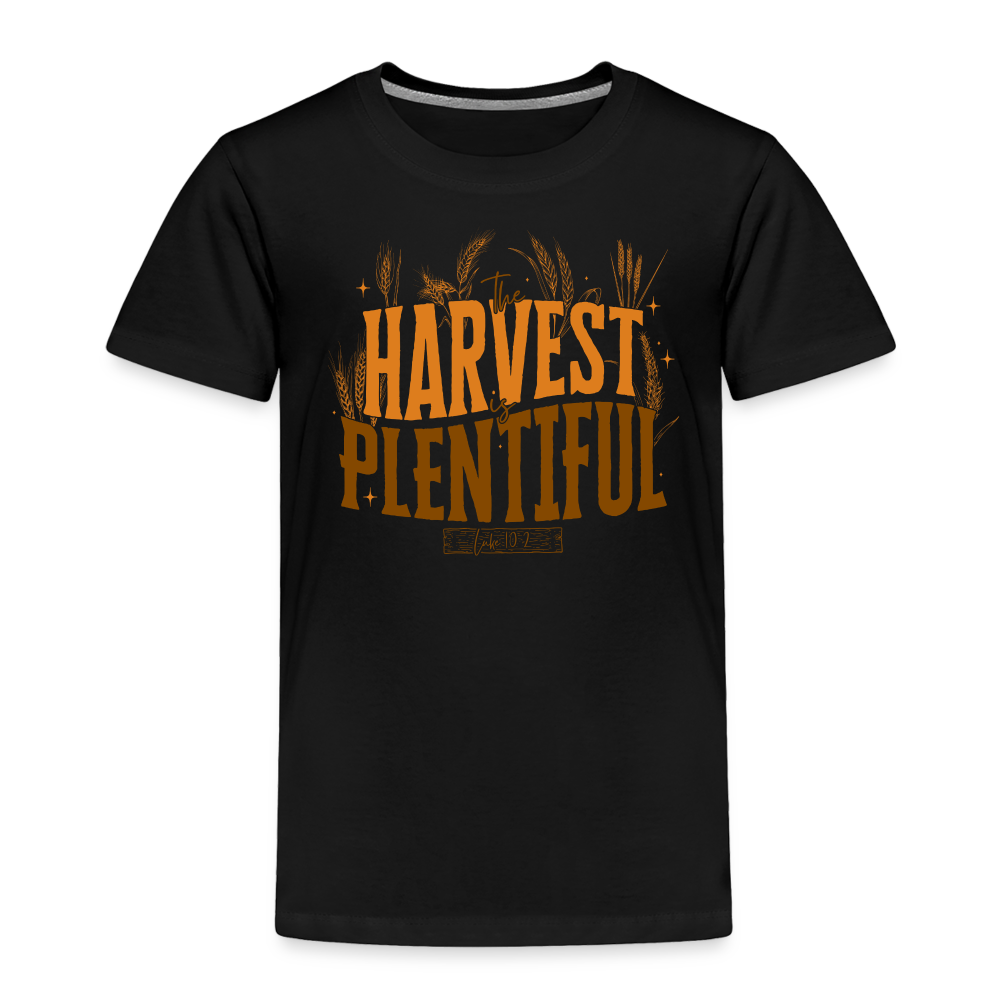 The Harvest is Plentiful (Color) Toddler T-Shirt - black