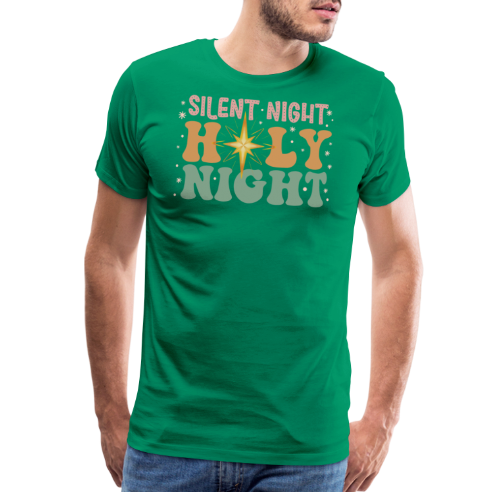 Silent Night Christmas Family Men's Premium T-Shirt - kelly green