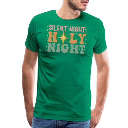 Silent Night Christmas Family Men's Premium T-Shirt - kelly green