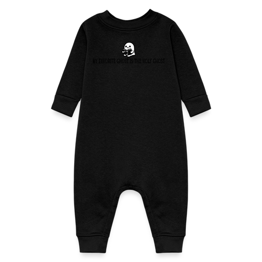 My Favorite Ghost is the Holy Ghost (Bible) Baby Long Sleeve Bodysuit - black