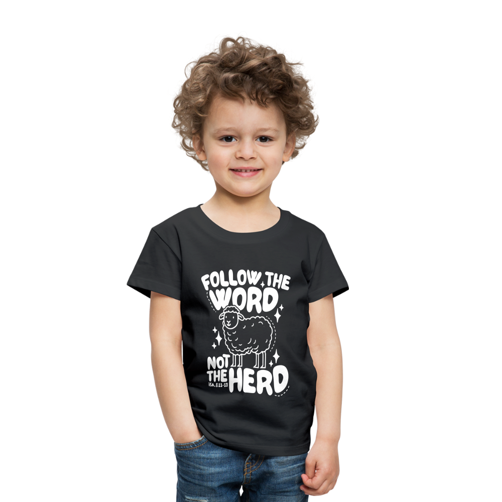 Follow the Word (W) Toddler T-Shirt - black