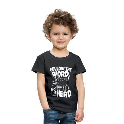 Follow the Word (W) Toddler T-Shirt - black