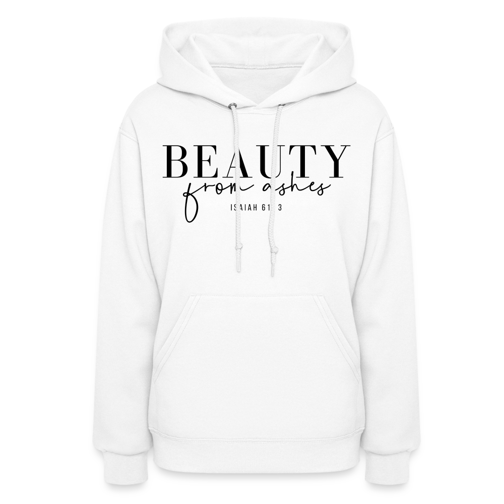 Beauty from Ashes Women's Hoodie - white