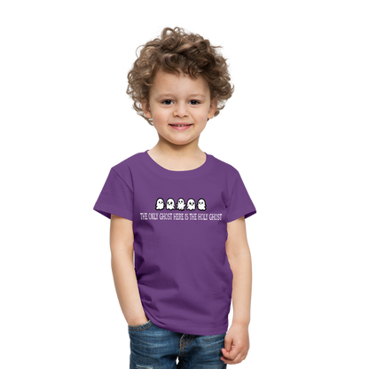 The Only Ghost Here is the Holy Ghost (W) Toddler T-Shirt - purple