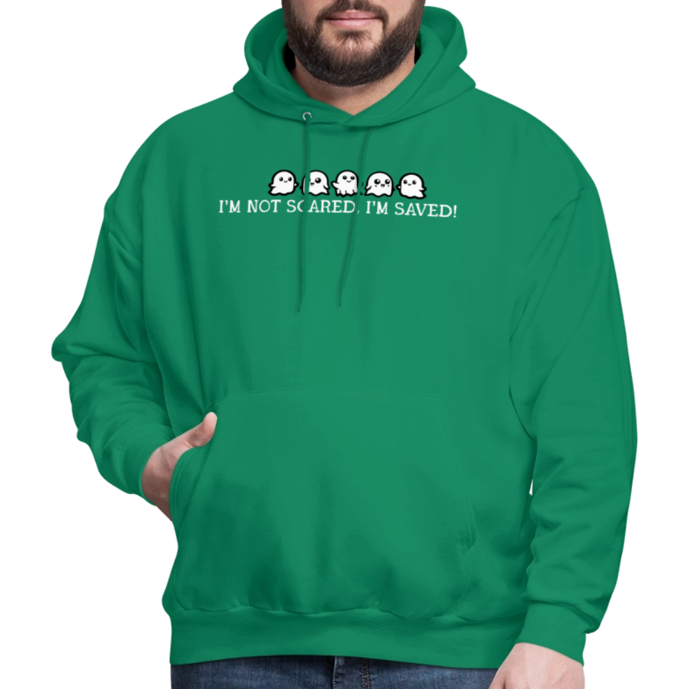 I'm Not Scared I'm Saved (W) Men's Hoodie - kelly green