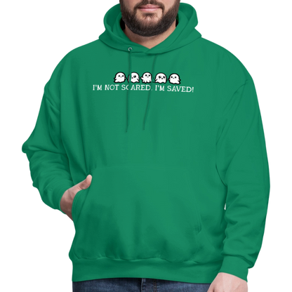 I'm Not Scared I'm Saved (W) Men's Hoodie - kelly green