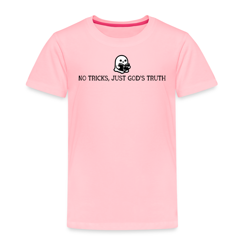 No Tricks Just God's Truth Toddler T-Shirt - pink