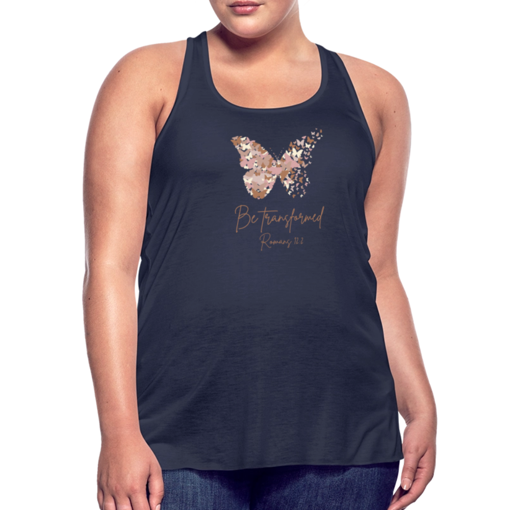 Be Transformed Romans 12:2 Women’s Tank - navy