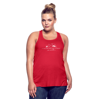 If the Stars Were Made to Worship So Will I Women's Tank - red