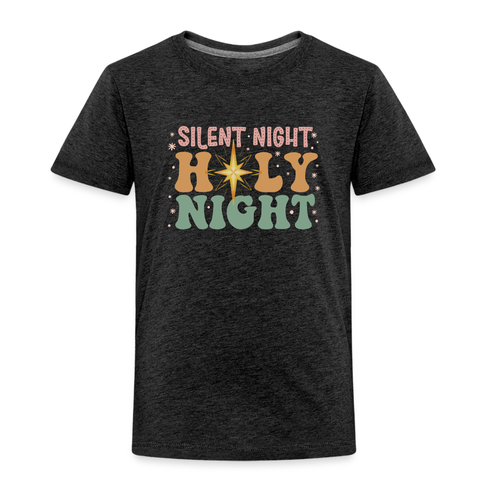 Silent Night Christmas Family Toddler Premium T-Shirt - charcoal grey