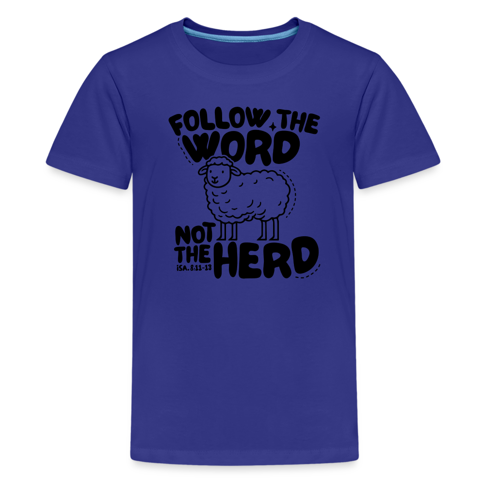 Follow the Word Kid's T-Shirt - royal blue