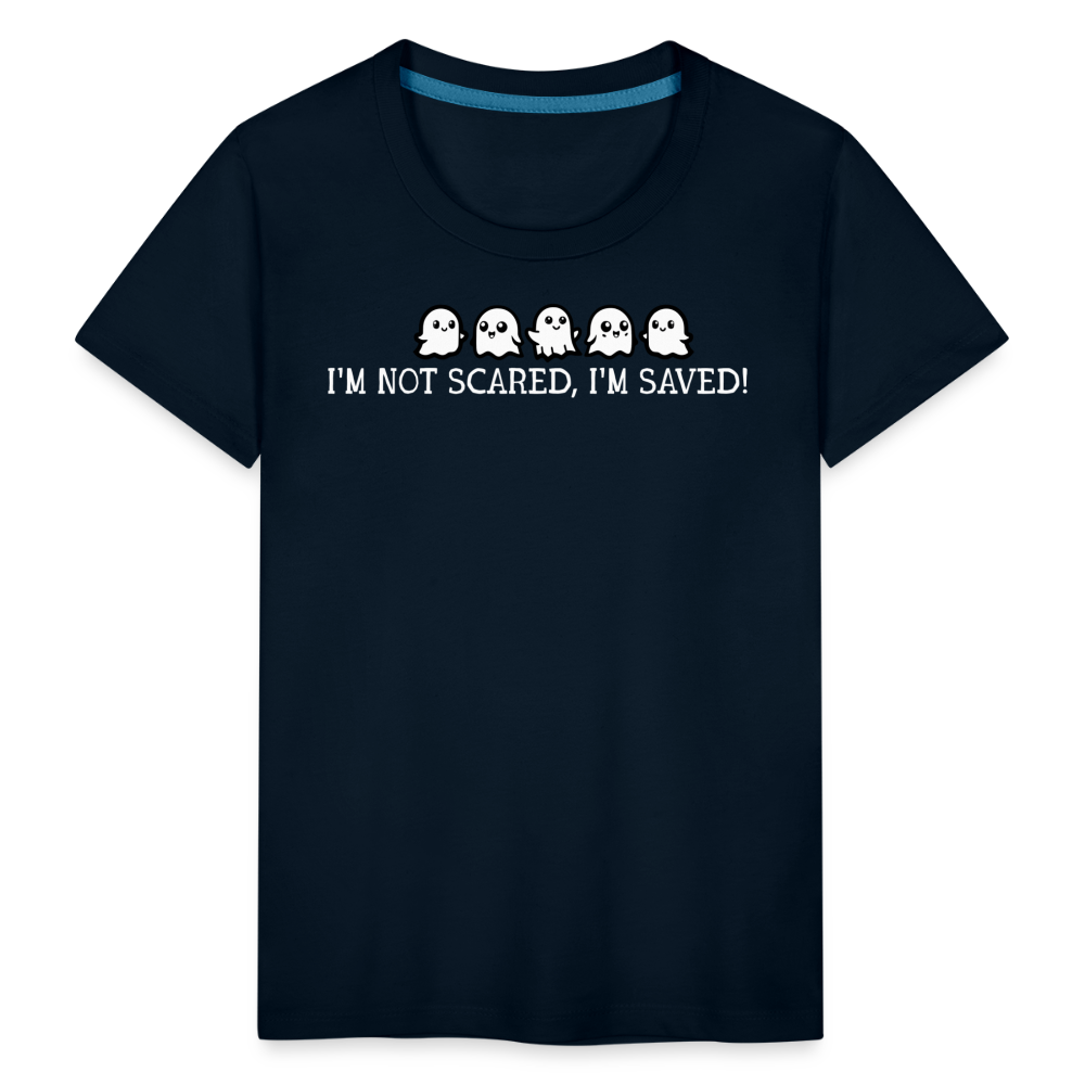 I'm Not Scared I'm Saved (W) Toddler T-Shirt - deep navy