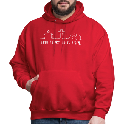 True Story He is Risen (W) Men's Sweater - red