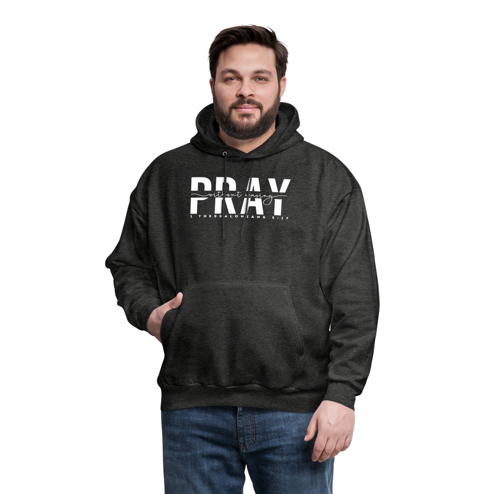 Pray Without Ceasing (W) Men's Hoodie - charcoal grey