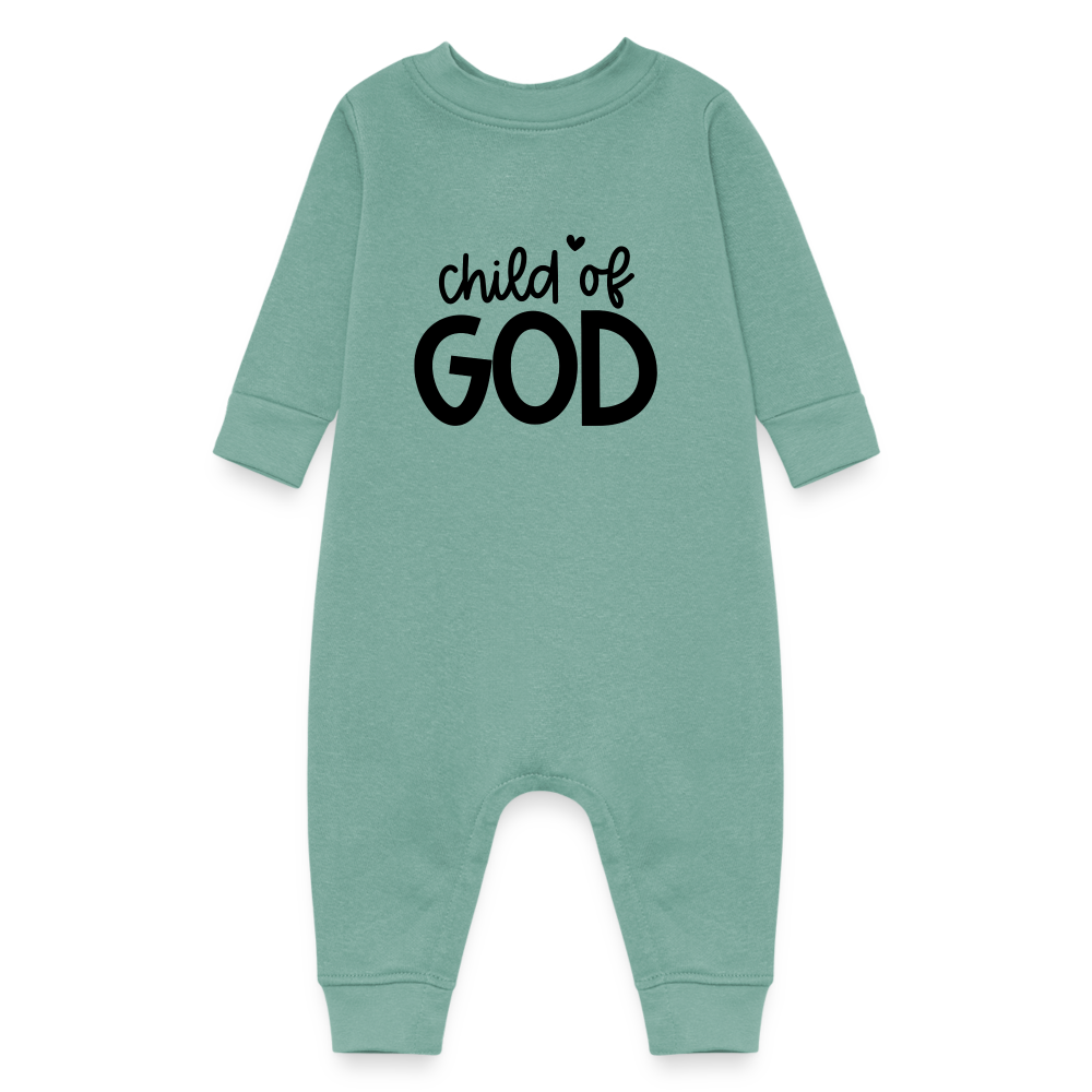 Child of God Fleece Baby Bodysuit - saltwater