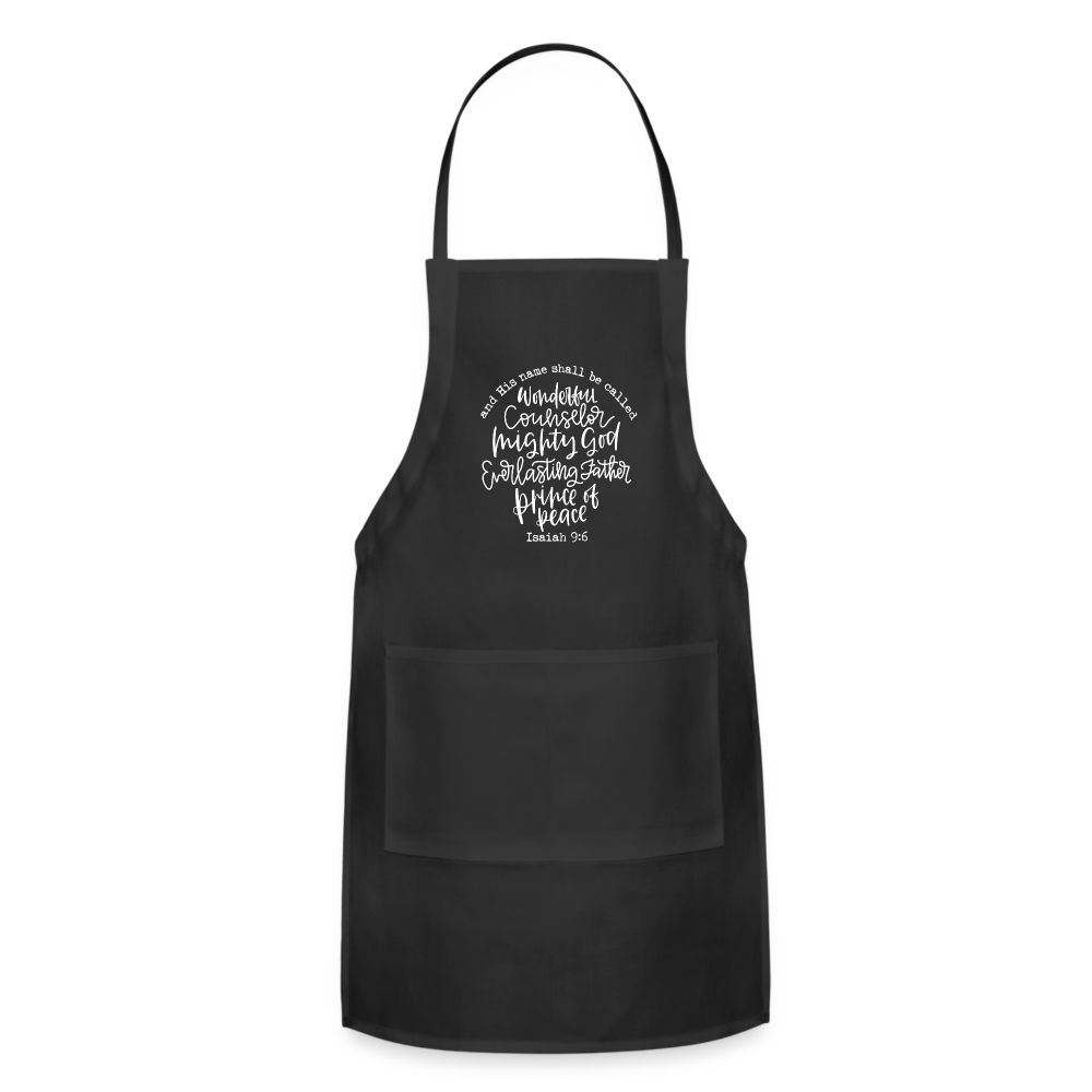 And His Name Shall Be Called Apron - black