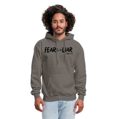 Fear is a Liar Men's Hoodie - asphalt gray