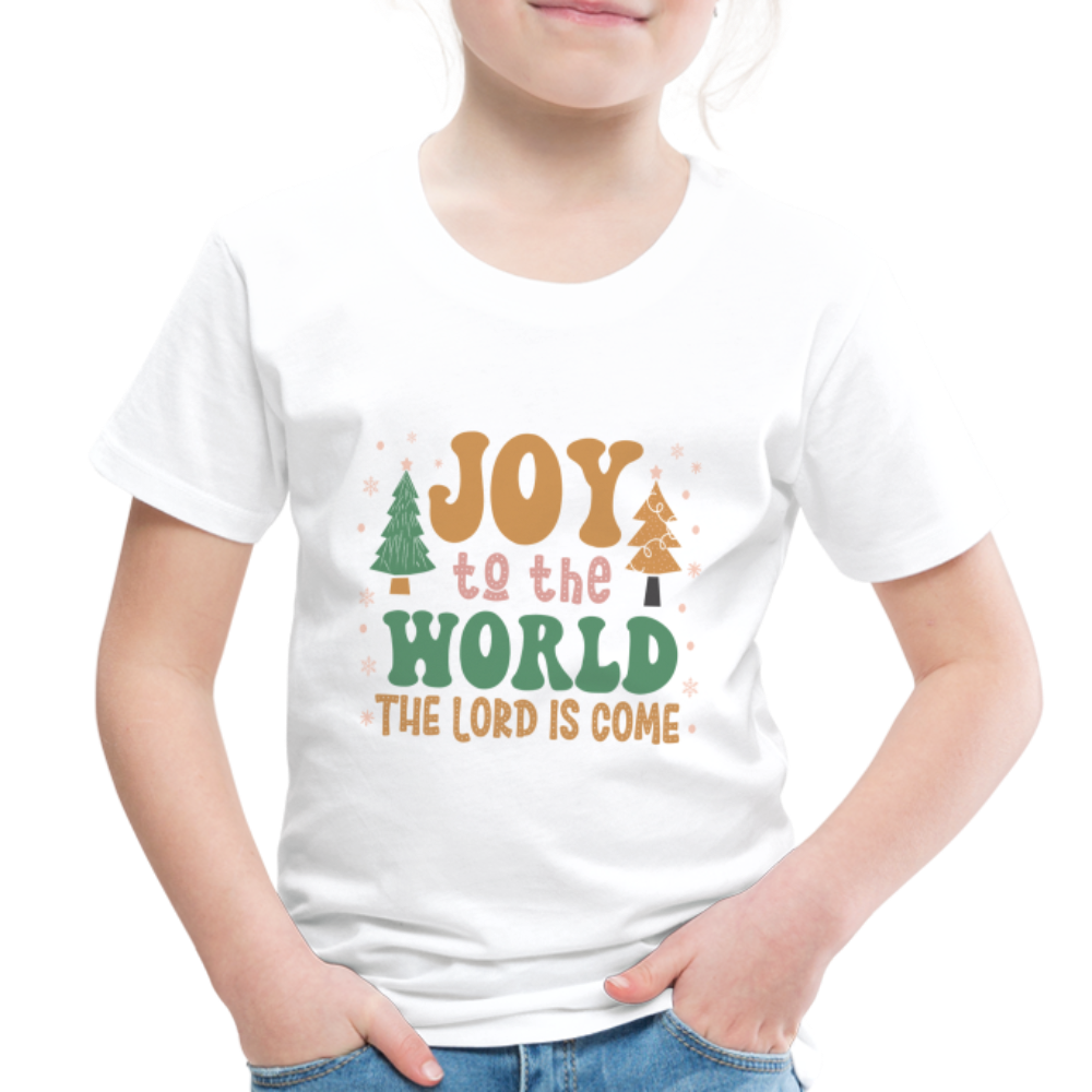 Joy to the Lord Christmas Family Toddler Premium T-Shirt - white