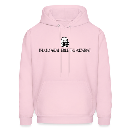 The Only Ghost Here is the Holy Ghost (Bible) Men's Hoodie - pale pink