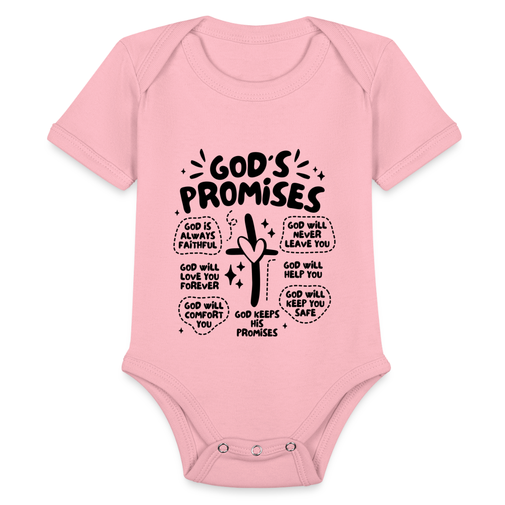 God Promises Baby Onesie Bodysuit - light pink