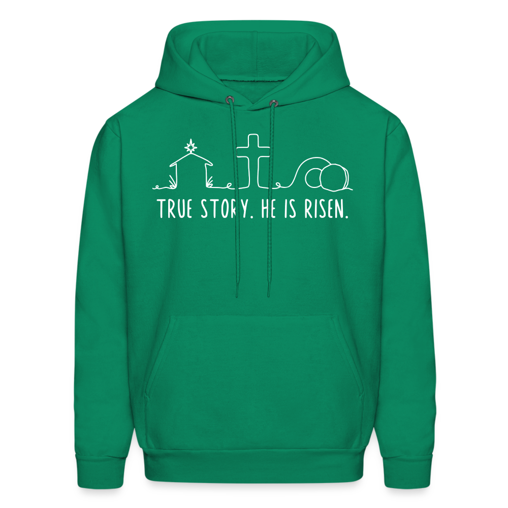 True Story He is Risen (W) Men's Sweater - kelly green